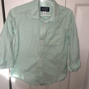 BOYS LIGHT BLUE/AQUA BUTTONUP